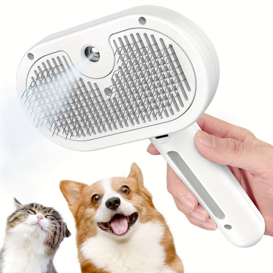 Steam Pet Comb - Grooming Brush for Cats & Dogs